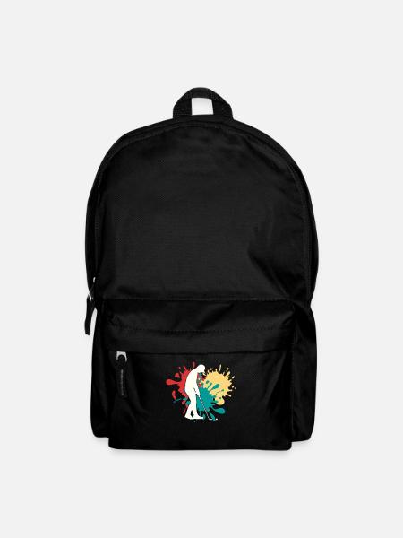 Joggen Silhouette - Rucksack - Schwarz