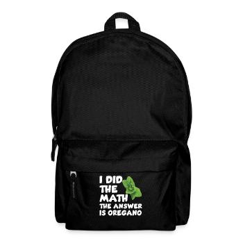 Drôle de dicton origan - Sac à dos - noir - Devant