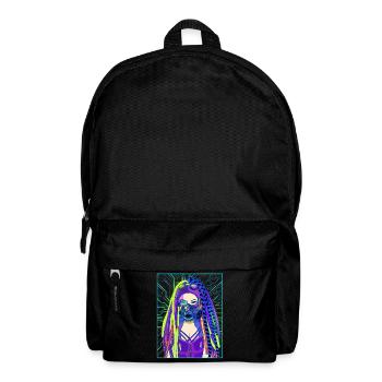 Cyber Aesthetic Anime Girl Cyber Goth - Rucksack - Schwarz - Vorne