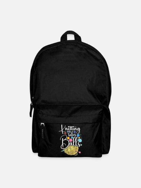 Knitting Knitter Knitting Takes - Rucksack - Schwarz