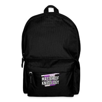 Knitting Knitter Master Of - Backpack - black - Front