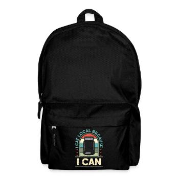 Canning I Eat Local Because I Can Preserves Canner - Backpack - black - Front