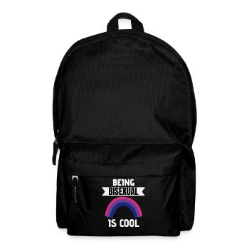 Bi Pride Rainbow LGBT Gift Bisexual - Backpack - black - Front