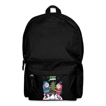 Dab Pinguin und Freunde, Start drücken, Geschenke für Kinder - Rucksack - Schwarz - Vorne