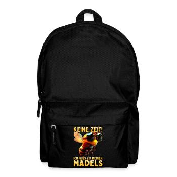 Bienen Keine Zeit Ich Muss Zu Meinen Mädels Imker - Rucksack - Schwarz - Vorne