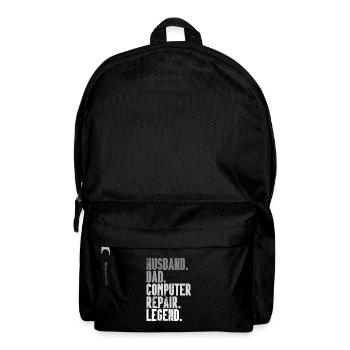 Computerreparaturtechnologie -Support -Technologie - Rucksack - Schwarz - Vorne
