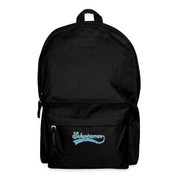Schwimmen Schriftzug - Rucksack - Schwarz - Vorne