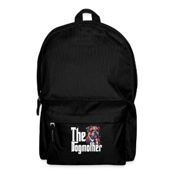 Bulldog Dog Mom Dogmother Dogs Mommy - Backpack - black - Front