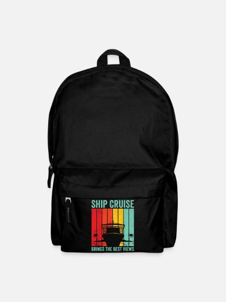 Lustige Kreuzfahrt Kreuzer Kreuzfahrtschiff Retro - Rucksack - Schwarz
