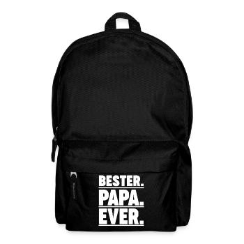 Papa Vater Vatertag - Rucksack - Schwarz - Vorne