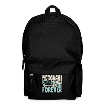 Photographer Capturing Memories Forever - Backpack - black - Front