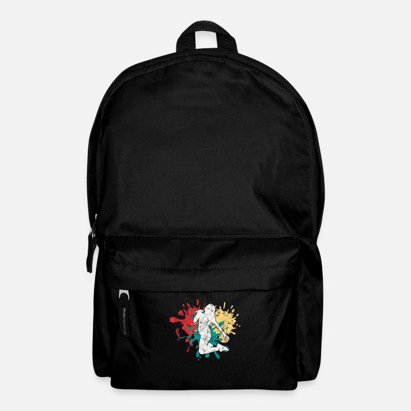 Singen Sängerin Silhouette - Rucksack - Schwarz