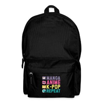 Anime & K-Pop Music Kpop Japanese Manga Otaku - Rucksack - Schwarz - Vorne