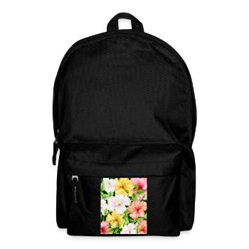 Coconut Girl Aesthetic Hibiscus Pattern - Rucksack - Schwarz - Vorne