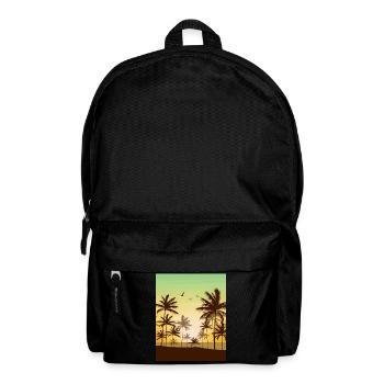 Coconut Girl Aesthetic Tropical Summer Beach - Rucksack - Schwarz - Vorne