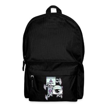 Cassette Futurism Weirdcore Eyeball Retro Futurism - Backpack - black - Front