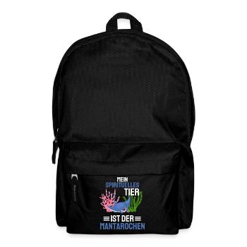 Mantarochen Tier Lustiges Geschenk Stachelrochen - Rucksack - Schwarz - Vorne