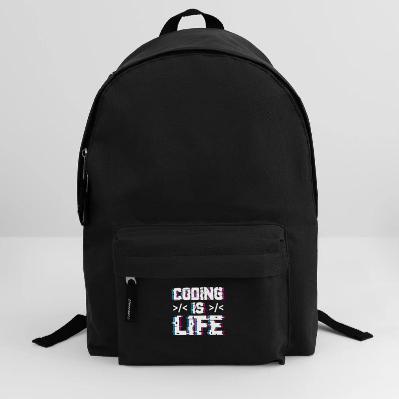 Coding Ist Leben Programmierer Coder Code Rucksack