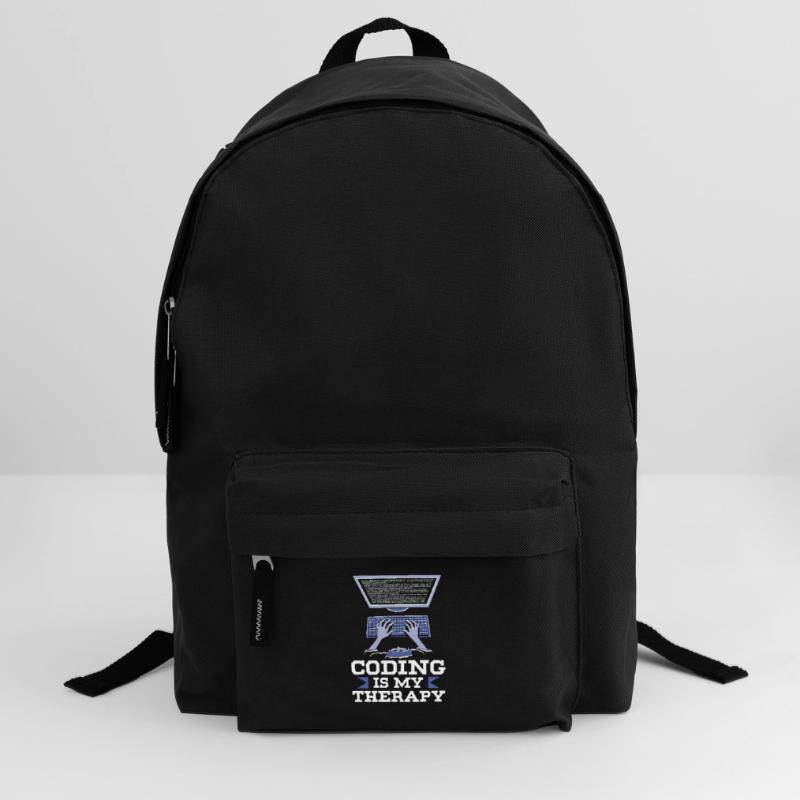 Programmieren Ist Meine Therapie Code Coder Coding Rucksack