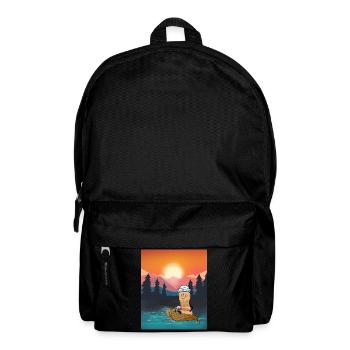 Peanut Leisure Fishing Rod Fishing Rod Fishing - Backpack - black - Front