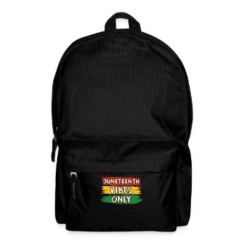 Nur Juneteenth Vibes Black 1865 African American - Rucksack - Schwarz - Vorne
