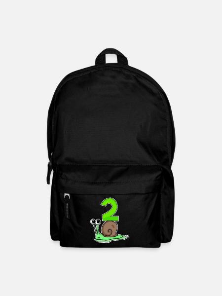 2 Jahre alt - 2. Geburtstag mit Tier Motiv - Rucksack - Schwarz