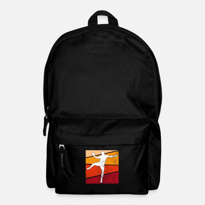 Handball Retro - Rucksack - Schwarz