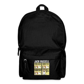 Hund Jack Russell - Rucksack - Schwarz - Vorne