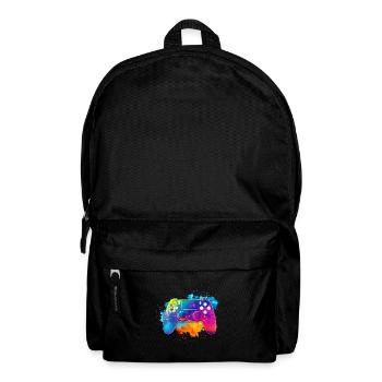 Colorful Premium Gaming Controller Splash Art - Backpack - black - Front