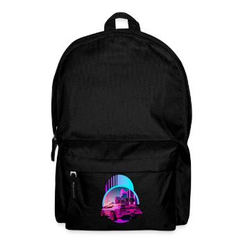 Retro Wave Supercar Vaporwave - Backpack - black - Front