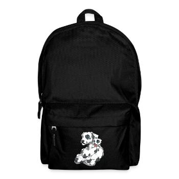 Dalmatiner Vater und Kind Welpe - Rucksack - Schwarz - Vorne