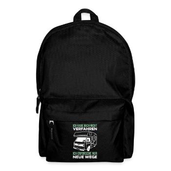 Nicht verfahren lustiger Camper Spruch Wohnmobil - Rucksack - Schwarz - Vorne