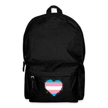 Pride LGBTQ Herz - Rucksack - Schwarz - Vorne