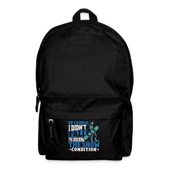 Snowboarden Snowboarding Winter Berg Wintersport - Rucksack - Schwarz - Vorne