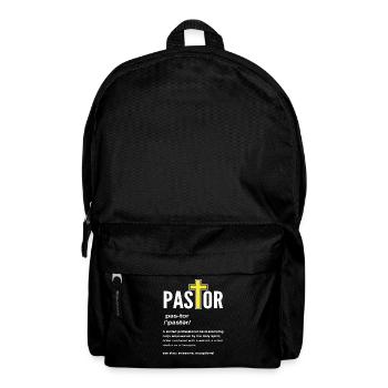 Pfarrer Pastor Definition - Rucksack - Schwarz - Vorne