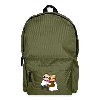 Le jour du mariage Married Sloth Whisperer - Sac à dos - vert olive - Devant