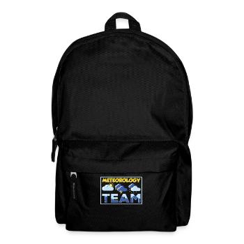 Team Meteorologie Meteorologe Wettervorhersage - Rucksack - Schwarz - Vorne