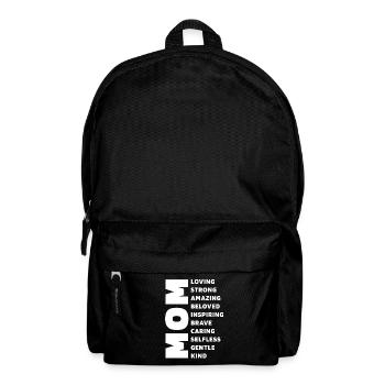 Mom description - Mother's Day Funny Gift - Backpack - black - Front