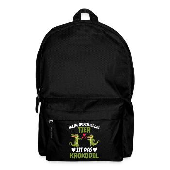Mein spirituelles Tier Geschenk Lustiges Krokodil - Rucksack - Schwarz - Vorne