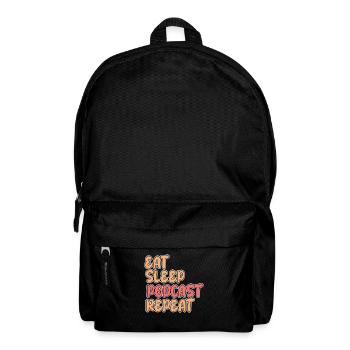 Food Sleep Podcast - Sac à dos - noir - Devant