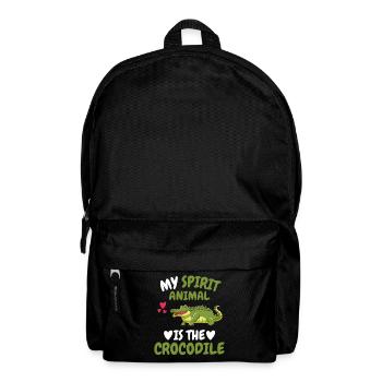 Animal Lovers Reptiles Animal Gift Crocodile - Backpack - black - Front