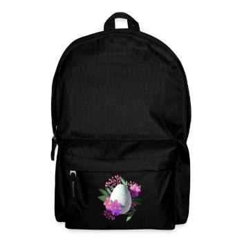 Flowers Easter Egg Floral - Backpack - black - Front