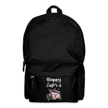 Happy Easter Floral - Backpack - black - Front