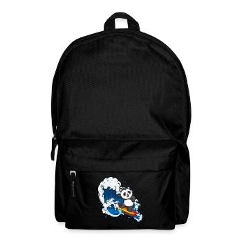 Zookeeping Surfen Wildtiere Tier Pandabär Surfen - Rucksack - Schwarz - Vorne