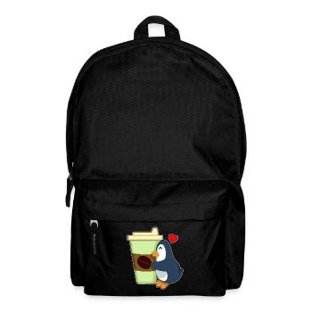 Penguin Coffee to go - Backpack - black - Front