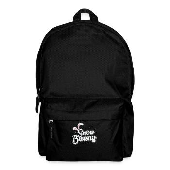 Snow Bunny Snow Winter Season Tobogganing - Backpack - black - Front