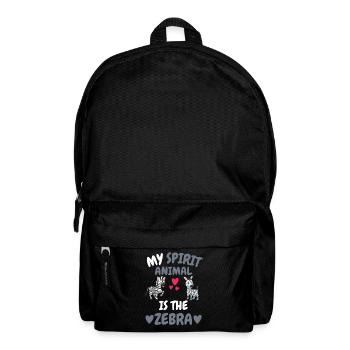 My Spiritual Animal Africa Animal Gift Zebra - Backpack - black - Front