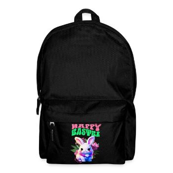 Lapin de Pâques - lapin doux Joyeuses Pâques - Sac à dos - noir - Devant