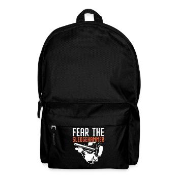 Fear The Sledgehammer Demolishing House Demolition - Backpack - black - Front