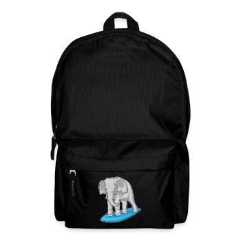 Été de planche de surf sur l’éléphant - Sac à dos - noir - Devant